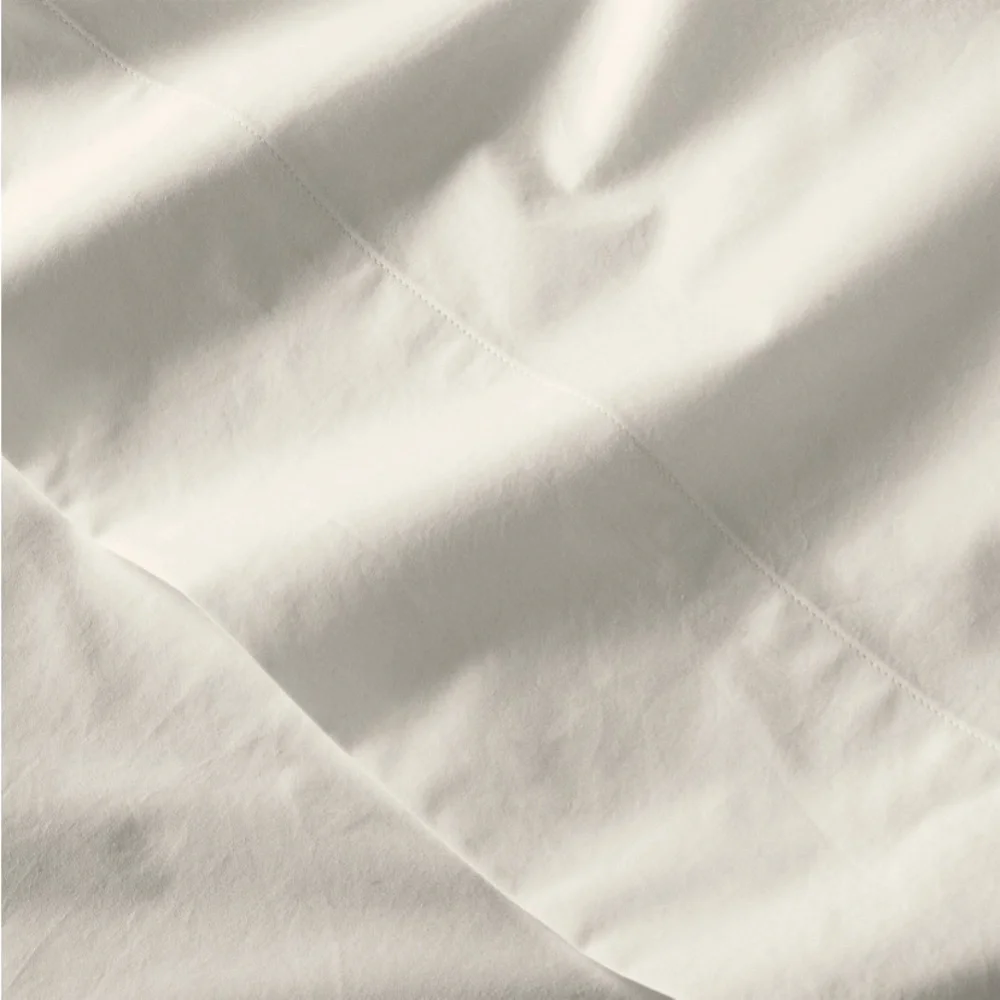 Standard Washed Supima Percale Solid Pillowcase Set Natural - Casaluna™ new